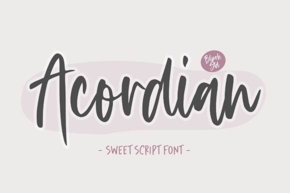 Acordian: A Modern Script Handwritten Font for Editorial Warmth