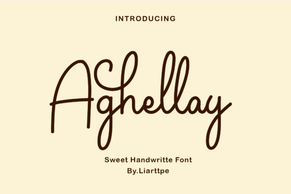 Aghellay: A Delicate Script Font for Elegant Editorial Design