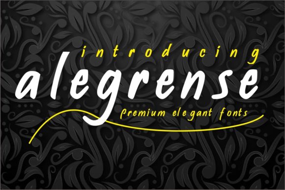 Alegrense: A Thin Script Font for Editorial Elegance