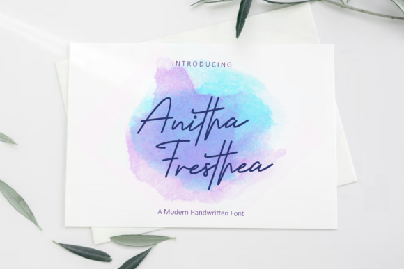 Anitha Fresthea: A Delicate Script Font for Small Business Branding