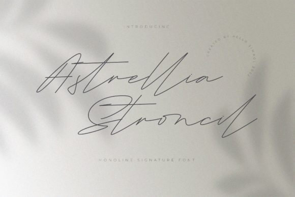Astrellia Stroncil Script Font for Elegant Brand Identity