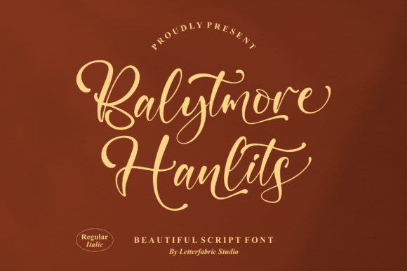 Balytmore Hanlits: A Stylish Script Font for Elegant Campaigns
