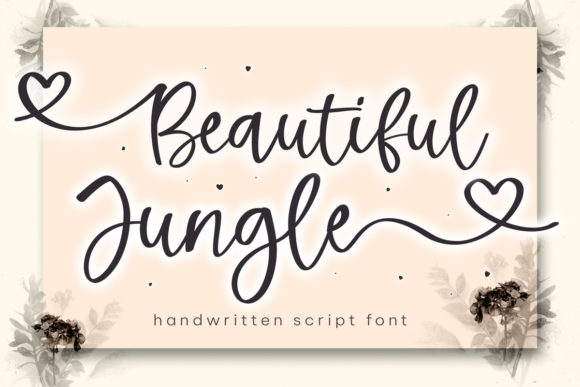 Beautiful Jungle Script Font for Elegant Digital Branding