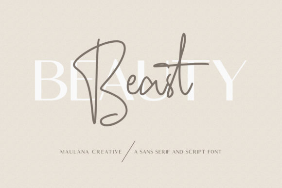 Beauty Beast Duo Font for Creative Campaigns