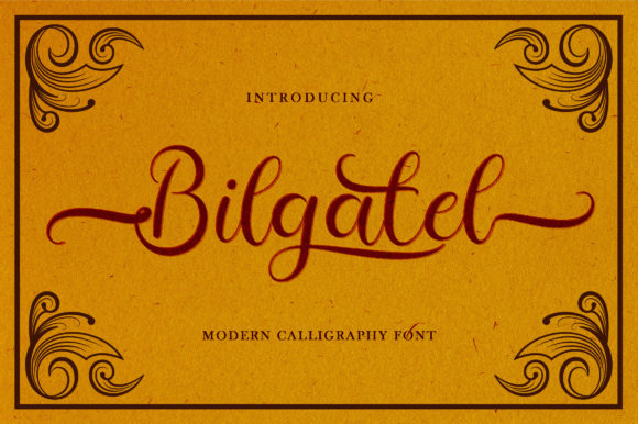 Bilgatel Script Font for Elegant Handmade Designs