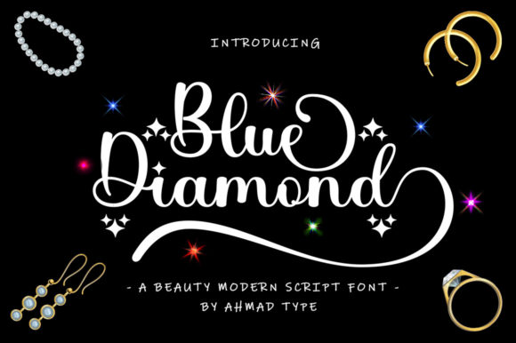 Blue Diamond: An Elegant Script Font for Thoughtful Editorial Design