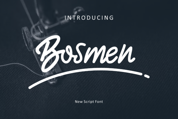 Bosmen: A Bold Script Font for Editorial Warmth