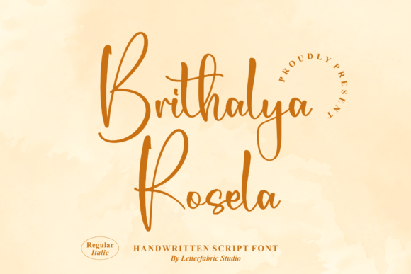 Brithalya Rosela: A Delicate Script Font for Standout Branding