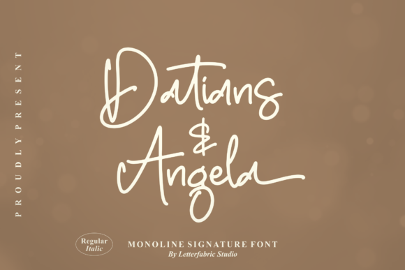 Datians Angela: A Script Handwritten Font for Polished Digital Branding