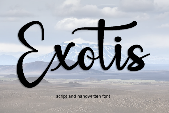 Exotis: A Fashionable Script Handwritten Font for Branding