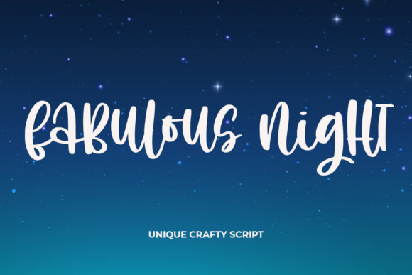 Fabulous Night Script Font for Digital Design