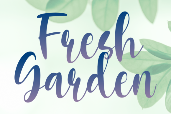 Fresh Garden Script Font for Stylish Campaign Graphics
