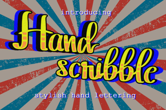 Hand Scribble: A Vintage Script Font for Elegant Branding