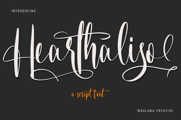 Hearthaliso Script Font for Handmade Creators