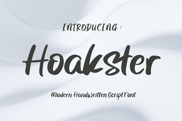 Hoakster Font for Elegant, Professional Branding