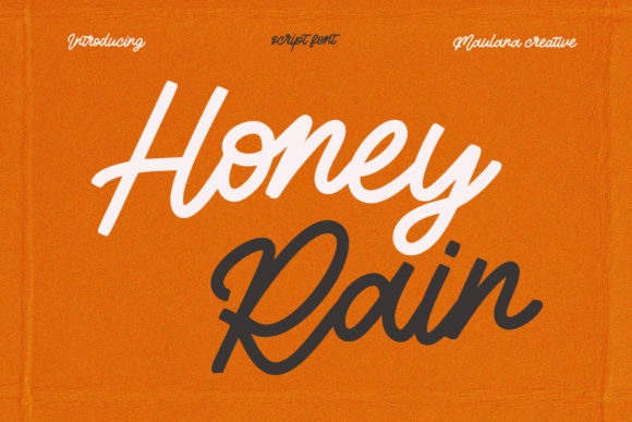 Honey Rain: A Vintage Script Font for Scroll-Stopping Brand Content
