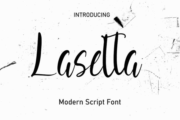 Lasetta Script Font for Modern Handmade Brands