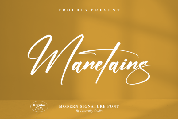 Manetains Script Font for Elegant Digital Branding