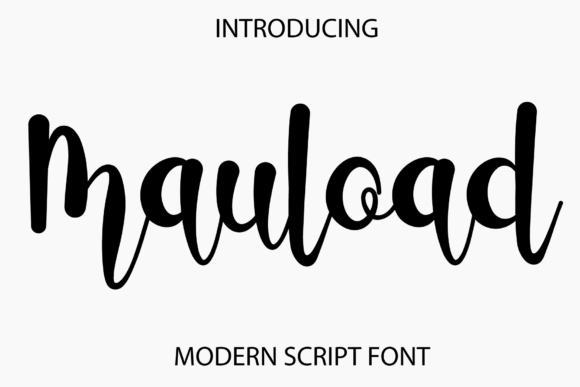 Mauload Script Font for Modern Web Design
