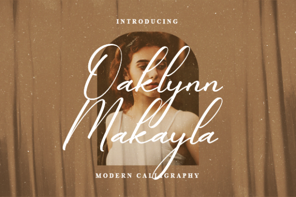 Oaklynn Makayla Script Font for Handmade Branding