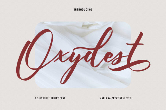 Oxydest: A Standout Script Handwritten Font for Creative Projects