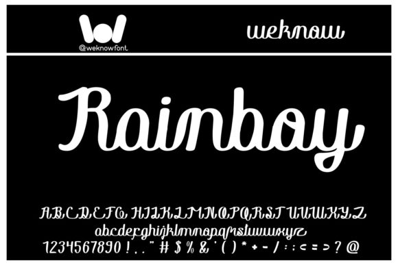 Rainboy in Love: Elegant Script Handwritten Font for Designers