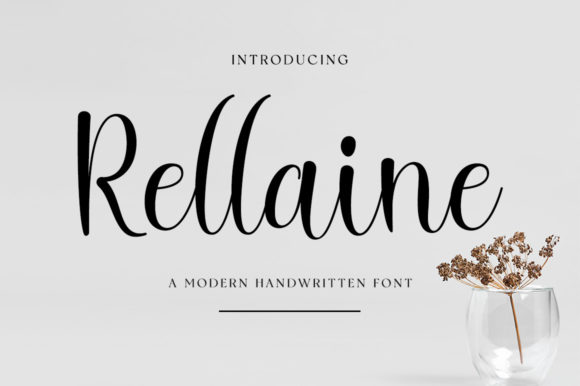 Rellaine: A Script Handwritten Font for Elegant Editorial Design