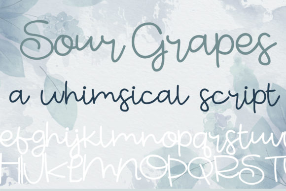 Sour Grapes: A Romantic Script Handwritten Font Worth Downloading