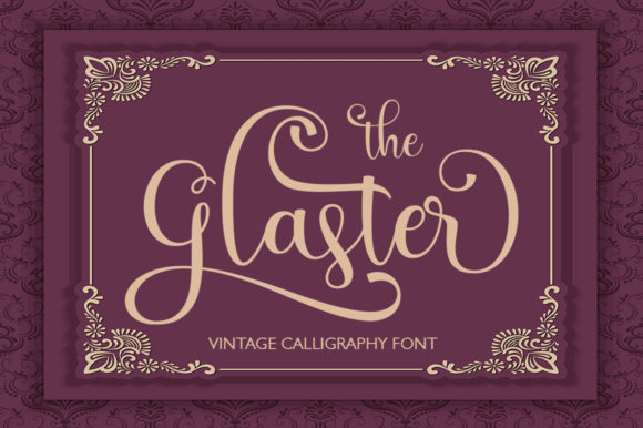 The Glaster Script Font for Handmade Creators