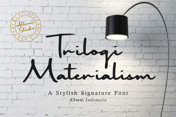 Trilogi Materialism: A Stylish Script Font for Campaign Impact